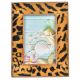 Leopard Print Background Magnetic Photo Frame