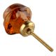 Amber Big Rose Knob