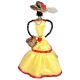 African Doll Showpiece In Yellow With Holding Basket By Oneside Hand