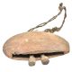 Hand Crafted Hammered Wooden Cow Bell With Two Clangers