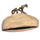 Carved Handmade Indian Wooden Cowbell With Rope