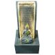 Slate Water Fountain With Lord Buddha Statue Small In Black