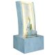 Slate Water Fountain With Lord Buddha Statue Small In White