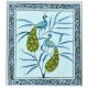 Handmade Miniature Painting Of Peacock On Silk Cloth