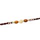 Handcrafted Rakhi with Pearls and Sandalwood Beads