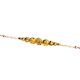 Desinger Golden Beads Rakhi with Diamonds