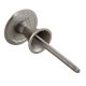 Silver Brass Round Knobs