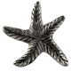 Silver Starfish Metal Knobs 