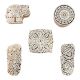 Set of 5 Piece New Wooden Printing Block