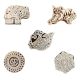 Set of 5 Piece New Wooden Printing Block