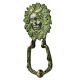 Brass Large Victorian lady Face Brass Door Knocker With Patina