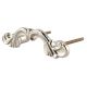 Silver Iron Bow Wardrobe Handle