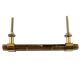 Brown Horn And Brass Door Handles