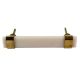 Milky White Resin And Brass Door Handles