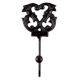 Decorative Black Iron Wall Hooks
