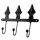 Decorative Black Iron Wall Hooks