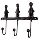 Decorative Black Iron Wall Hooks