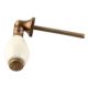Solid Cream Drop Ceramic Dresser Knobs