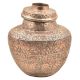 Vintage Copper Repousse Jar Lidded Pot Vase For Storage