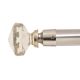 Diamond Cut Crystal Curtain Rod Finials In Pair