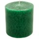 Decorative  Wax Candle Shaded Green