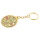 Taj Mahal Scalloped Brass 40 Years Calender Keychain