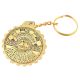 HandmadeTaj Mahal Scalloped Brass 40 Years Calender Keychain