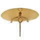 100 Years Brass Red Floral Border Round Desk Stand Disk Indian Calendar