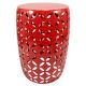 Metal Stool/Plant Stand - Red
