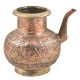 Floral Design Engraved Copper Water Pot With Spout