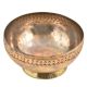 Hand Engraved Stary Pattern On Rim Copper Bowl