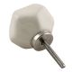 Solid Cream Octagon Ceramic Knobs Online