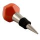 Solid Orange Octagon Ceramic Wine Stopper Online