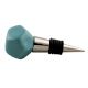 Solid Sea Green Octagon Ceramic Wine Stopper Online