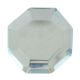 Silver Flat Octagon Dresser Glass Knob Online