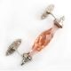 Pink Cut Glass Drawer Handles