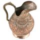 Copper Vintage Floral Engraved Jug