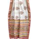 White Tree Motifs Chanderi Saree With Pink Border With Blouse Piece
