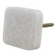 White Stone Square Cabinet Knobs Online
