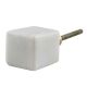 White Stone Square Dresser Knobs Online