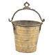 Brass Bucket Horizontal lines With Decorative Handle
