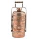 Hand Engraved Copper Four Compartments Tiffin Box