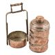Hand Engraved Copper Four Compartments Tiffin Box