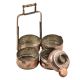 Hand Engraved Copper Four Compartments Tiffin Box