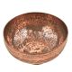 Hand Carved Multiple  Designs On Copper Bowl
