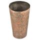 Handcrafted Mughal Style Floral Inlay Engraved Copper Glass