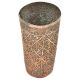 Engraved Phulkari Floral Design Copper Glass