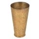Brass Embossed Leaves Design Lassi Glass Tumbler