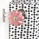 Ceramic Big Flower ShapedÂ  Pink Curtain Rod Finial