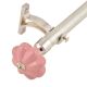 Ceramic Big Flower ShapedÂ  Pink Curtain Rod Finial